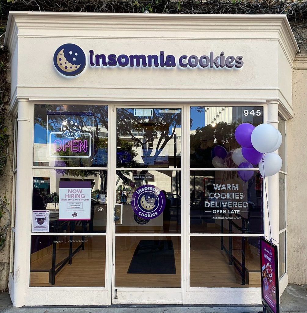 Insomnia Cookies on the UCLA campus.