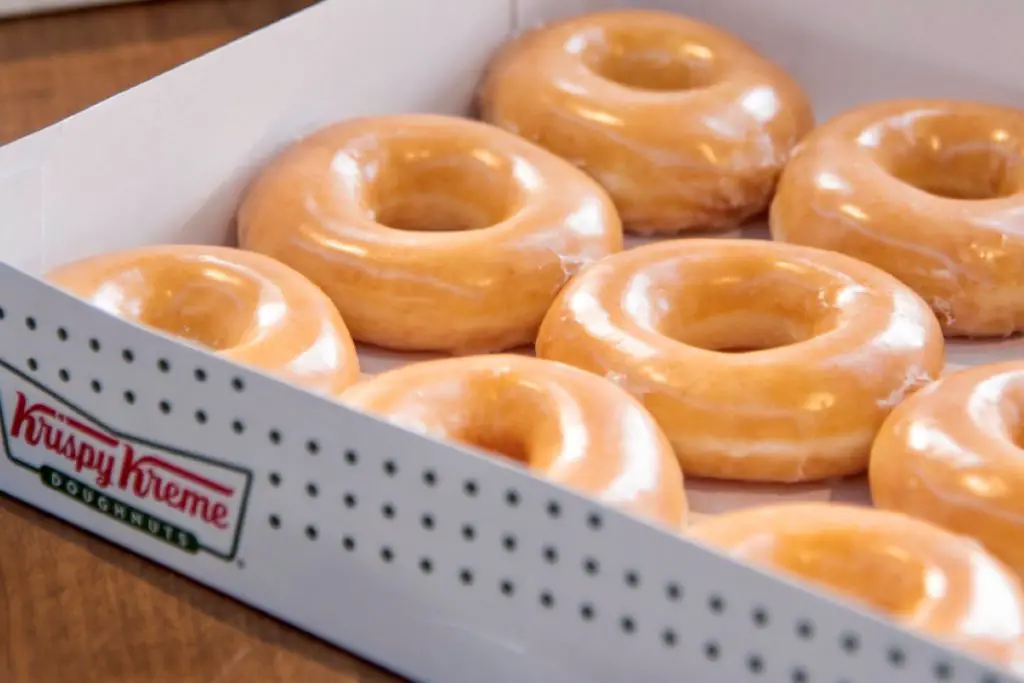 Krispy Kreme classic glazed donuts