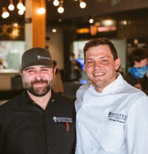 Beverage director Scott Ericson (left) and chef Nicholas Kayser (right).